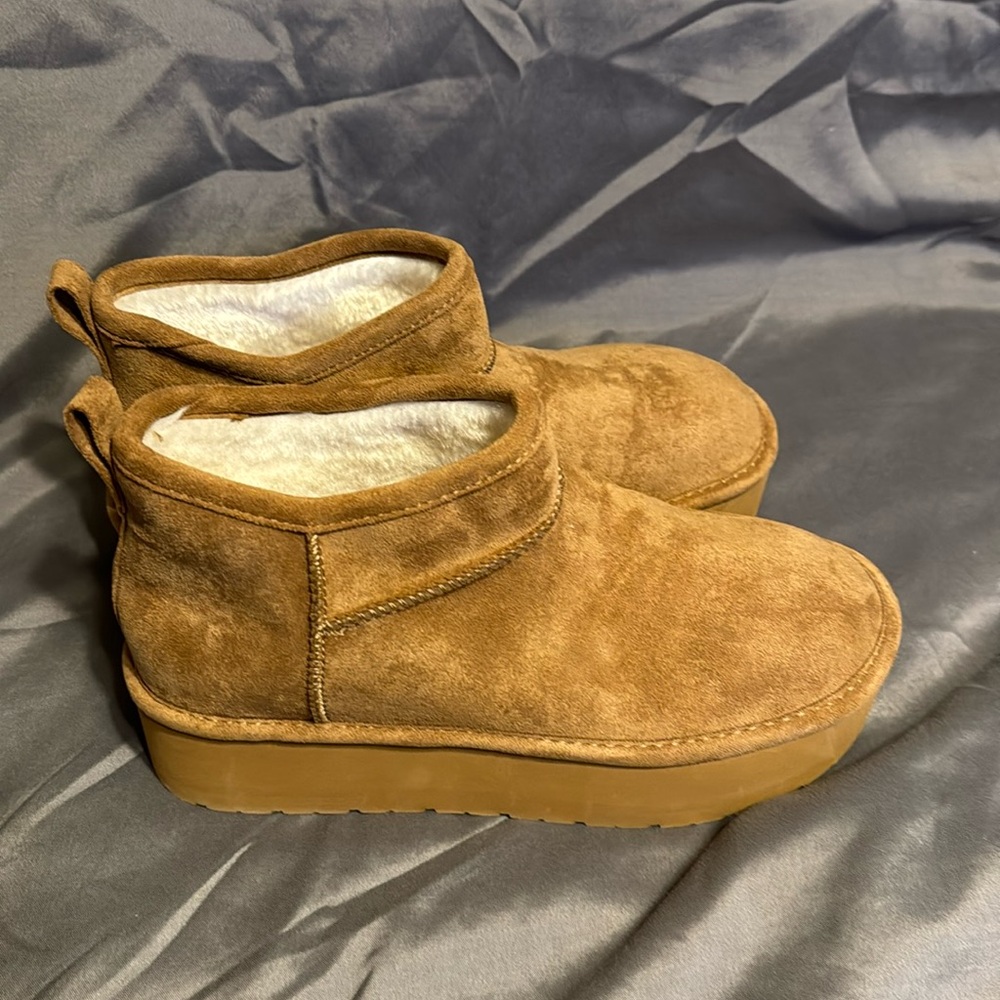 Madden Girl Tan Suede Ankle Booties
